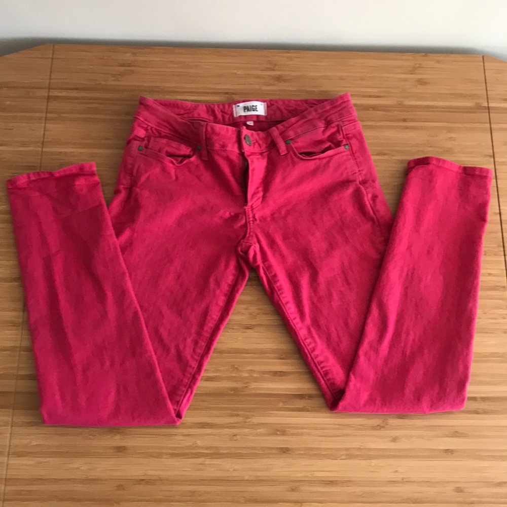 Paige Skyline Ankle Peg Jeans Size 28